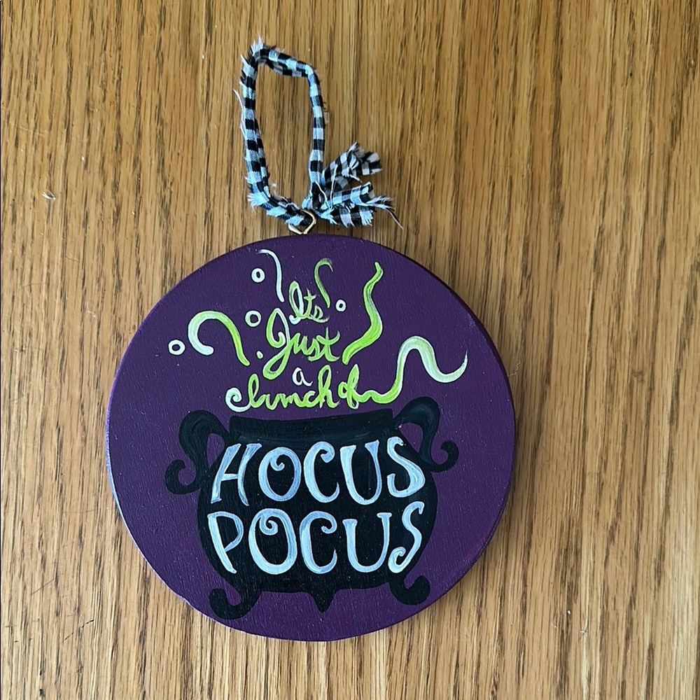 Purple Hocus Pocus Holiday Ornament